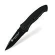 SWAT Magic, Medium, Black Handle, Black Blade, Plain - Assisted Openers
