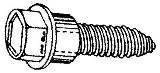 M8-1.25X25 Washer Head Shoulder Bolt-Black (25 count)