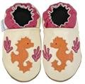 Robeez Seahorse Cream Soft Sole Baby Shoes 12-18 months * 08 Newest Collection -- We Have Large Selections! *