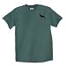 Unisex German Shepherd Black Green Tee Shirt