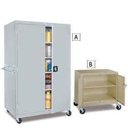 SANDUSKY/LEE Mobile Storage Cabinet - Putty