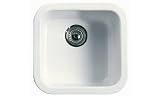 Rohl 5927-00 White Allia Single Basin Fireclay Kitchen Sink from the Allia Series 5927