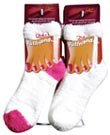 Checi Futfriend Moisturizing Socks Open Toe-Pink Stripes ea. 74512