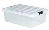 Kitchen & Housewares : IRIS USA 100001 STORAGE BOX 8.25 GALLON CLEAR