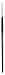 da Vinci Watercolor Series 1200k Maestro Paint Brush, Medium Needle Liner/Rigger Kolinsky Red Sable, Size 0 (1200K-0)