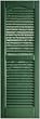 12" x 35" Closed Louvered Vinyl Shutters