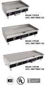Commercial Pro Counter top Electric Griddle 36in CPG36
