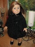 Doll Clothes Black Coat Fits 18 Inch American Girl Dolls, Battat, Gotz, Our Generation