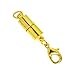 Bluecell Pack of 5 Pcs Gold Color Tone Magnetic Lobster Clasp for Jewelry Necklace Bracelet
