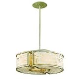 Corbett Lighting 131-44 Kyoto 4 Light Flush Mount in Silver Leaf