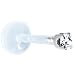 14 Gauge 3/8" Solid 14KT White Gold 1.5mm Genuine Diamond Bioplast Push in Labret