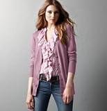 Ann Taylor Loft Women's Pale Violet V-Neck Cardigan