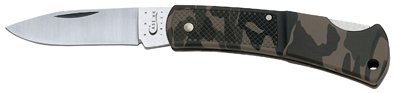 W R Case & Sons Cutlery 00662 Caliber Lockback Pocket Knife, Stainless Steel/Camo Zytel, 3-In. Length Closed