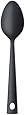 SVEICO Round Ovus Cooking Spoon, Black