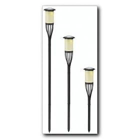 Brinkmann 822-0423-2 2-Piece Solar Torch Light Set