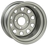 4/115 ITP Steel Wheel 12X7 5.0 + 2.0 Silver ARCTIC CAT