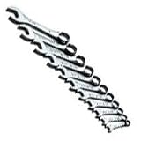 11 Piece SuperKrome SAE Short Combination Wrench Set