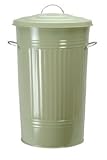Retro Apple Green Metal KITCHEN Waste BIN