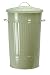 Kitchen & Housewares : Retro Apple Green Metal KITCHEN Waste BIN