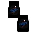 A Set of 2 MLB Major League Baseball Licensed Universal-Fit Molded Front Rubber Floor Mats - Los Angeles Dodgers
