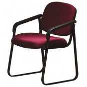 Office Star Work Smart Deluxe Sled Base Arm Chair with Designer Plastic Shell Back,... by Office Star