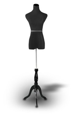 Dress form mannequin black female dress form with black stand 4-6