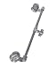 Watermark watermark PB-6524-201 La Fleur201 Positioning (slide) Bar in Gun Metal - PB-6524-201
