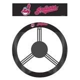 Cleveland Indians Poly-Suede Steering Wheel Cover 