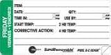 Daydots SupeRemovable HACCP Friday Label 2'' x 4''