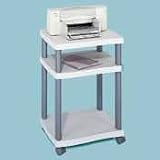 SAF1860GR - Wave Design Desk-Side Mobile Printer Stand
