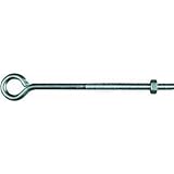 Eye Bolt with Hex Nut, 1/4 x 6 Zinc