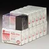 Universal Paper Clips w/Magnetic Dispenser, Wire, 1-3/8, Silver, 12/100 Ct Bx