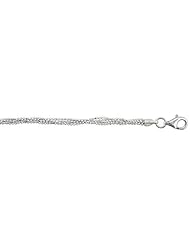 Sterling Silver Italian 5 Strand Faceted Pallini Bead Ball Chain Necklaces & Bracelets 1.2mm Nickel Free, sizes 7 - 18 inch