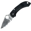 Spyderco Dragonfly Lightweight Serrated Edge Knife,Black