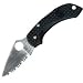 Spyderco Dragonfly Lightweight Serrated Edge Knife,Black