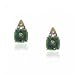Mystic Fire Topaz & Diamond Stud Earrings Crafted in Solid Yellow Gold