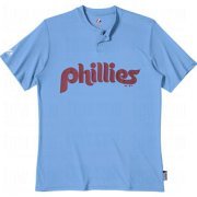 Phillies Cooperstown Throwback 2 Button Cool Base Jersey Youth Medium