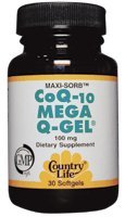 MAXI-SORB CoQ10 Mega Q-Gel 100 mg Gluten-Free - 90 - Softgel