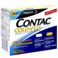 Contac Dual Formula Day & Night Cold + Flu 28 Caplets Per Box (2 Pack)