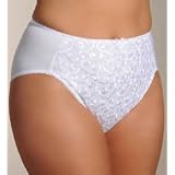 Valmont 1803 Embroidered Brief Panty Size 13 White