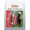 Beaphar Finger Dog Toothbrush Teeth Dental Care Red