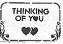 Custom Gift "Thinking of You" Sweet Greeting Milk Chocolate Card