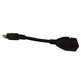USB-ミニUSB変換アダプタ　ケーブル長10cm 皿