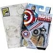 Marvel Universe 2009 SDCC San Diego Comic-Con Exclusive 3 3/4 Action Figure Grayscale Captain America