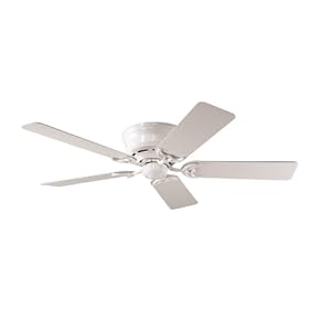 Hunter 20803 Low Profile lll 52-Inch Five-White-Blades-Ceiling Fan, White