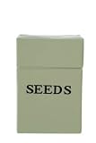 Metal Single GARDEN SEED Box - Apple Green