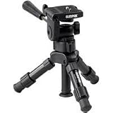 Sunpak Mini-PRO Plus Table Tripod with 3-Way Pan Head & Pan Handle - Black Anodized Finish (extends to 12.2")