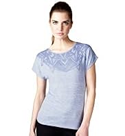 Limited Collection Burnout Geometric Print T-Shirt