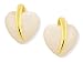 9ct Gold and Mother-of-Pearl Heart Earrings