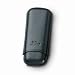 Zino Black Leather Two Finger Robusto Cigar Case